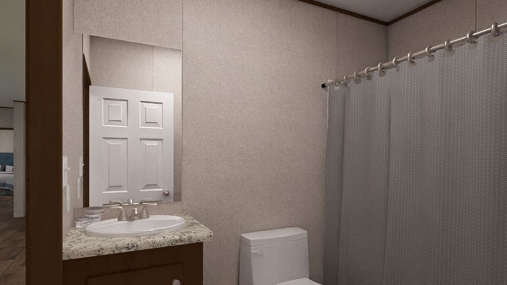 Spruce bathroom home features